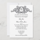 De uitnodiging van het "Kate" Monogram Wedding (Voorkant)