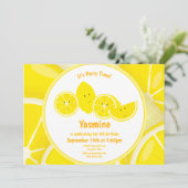 De uitnodiging van het Kind van de Karakters van h (Staand voorkant)