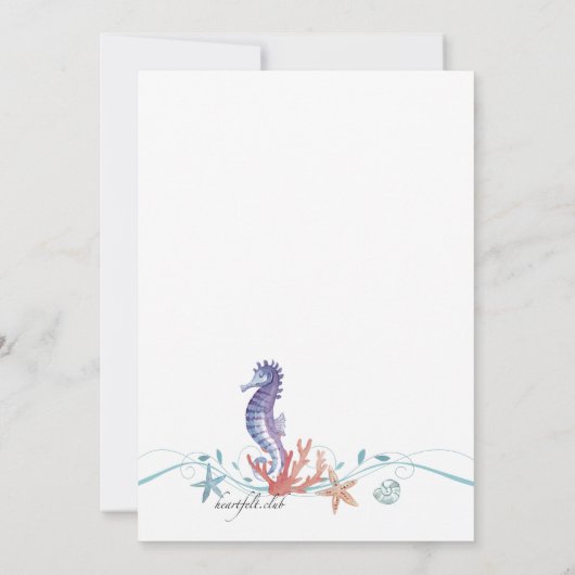 De Uitnodiging van het Leven van het zee (Achterkant)