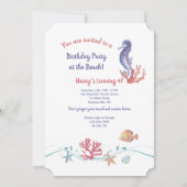 De Uitnodiging van het Leven van het zee (Voorkant)