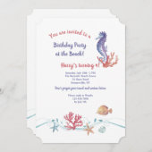 De Uitnodiging van het Leven van het zee (Voorkant / Achterkant)