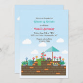 De Uitnodiging van het Terras van de tuin (Voorkant / Achterkant)