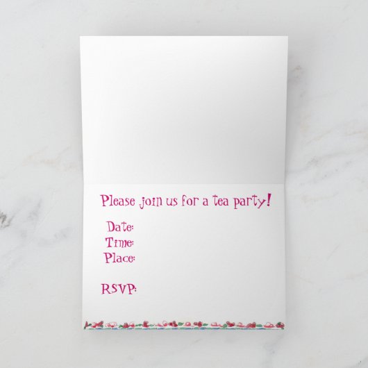 De Uitnodiging van het Theekransje van de (Binnen)