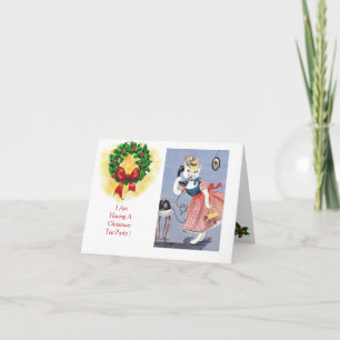 De Uitnodiging van het Theekransje van Kerstmis