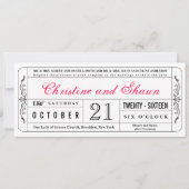  de Uitnodiging van het Ticket van het Weddenschap (Voorkant)