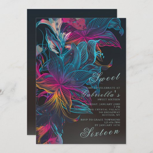 De Uitnodiging van het vallen van de avond (Voorkant / Achterkant)