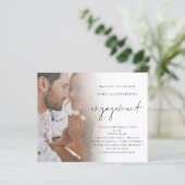 De Uitnodiging van het Verloving van de Foto QR va (Staand voorkant)