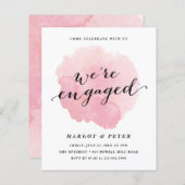 De Uitnodiging van het Verloving van de Waterverf (Voorkant / Achterkant)