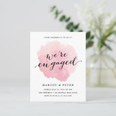 De Uitnodiging van het Verloving van de Waterverf (Staand voorkant)