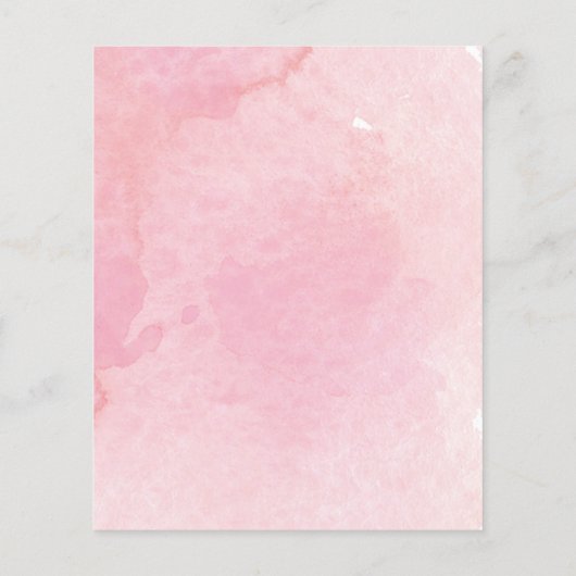 De Uitnodiging van het Verloving van de Waterverf  (Achterkant)