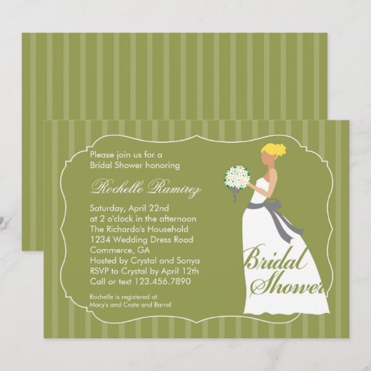 De Uitnodiging van het Vrijgezellenfeest van de (Voorkant / Achterkant)