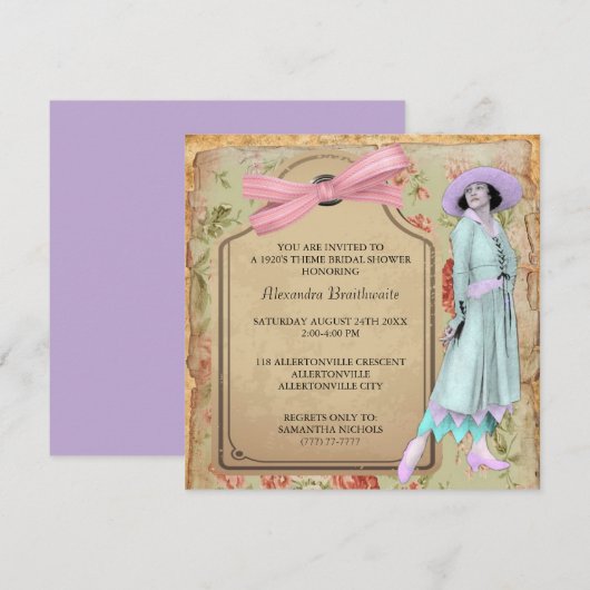 de Uitnodiging van het Vrijgezellenfeest van het (Voorkant / Achterkant)