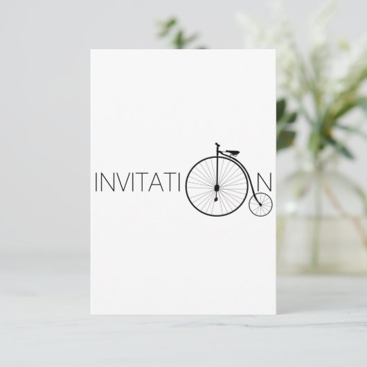 De Uitnodiging van Londen van de Heer van de fiets (Staand voorkant)
