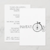 De Uitnodiging van Londen van de Heer van de fiets (Voorkant / Achterkant)