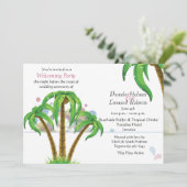 De uitnodiging van Palms (Staand voorkant)