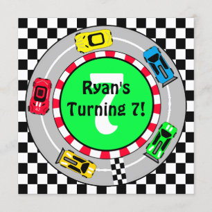 De uitnodiging van Race Car Boy van 's avonds