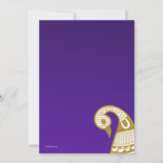 De uitnodiging van Swan Golden (Achterkant)