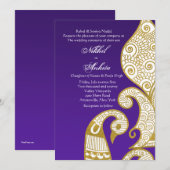 De uitnodiging van Swan Golden (Voorkant / Achterkant)