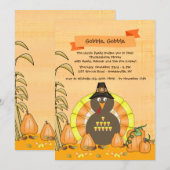 De Uitnodiging van Turkije Thansgiving van het (Voorkant / Achterkant)