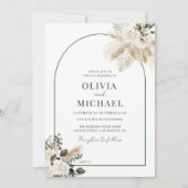 de uitnodiging voor de bruiloft van de moderne aar (Voorkant)