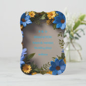 De uitnodiging voor de ceremonie  (Staand voorkant)