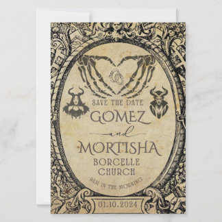 De uitnodiging voor de datum opslaan | Gothic | Do