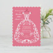 De uitnodiging voor de feestjurk (Staand voorkant)