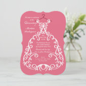 De uitnodiging voor de feestjurk (Staand voorkant)