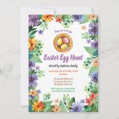 De uitnodiging voor de jacht op paaseieren. Waterv (Voorkant)