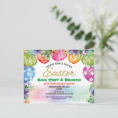 De uitnodiging voor de jacht op paaseieren. Waterv (Staand voorkant)