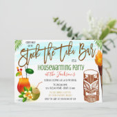 De uitnodiging voor de tiki-balk opmaken (Staand voorkant)