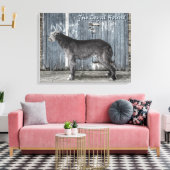 De uitnodiging voor de trouwe hond canvas afdruk (Insitu (Woonkamer))