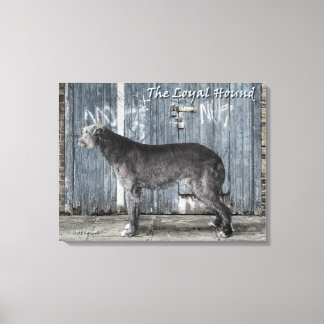 De uitnodiging voor de trouwe hond canvas afdruk