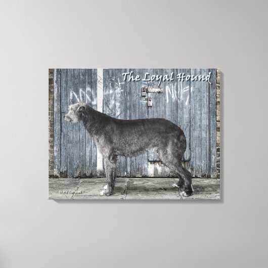 De uitnodiging voor de trouwe hond canvas afdruk (Voorkant)