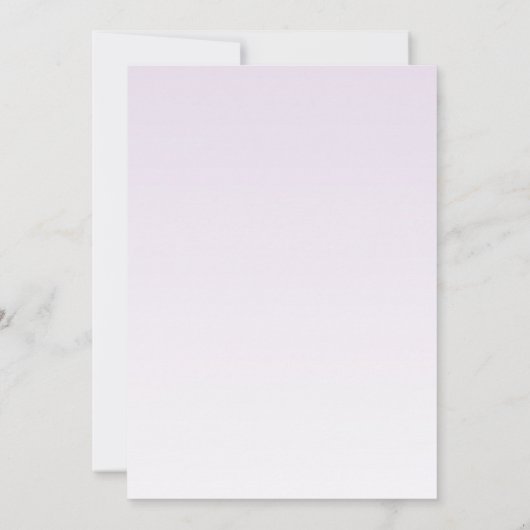 De uitnodiging voor de verjaardag van het meisje e (Achterkant)