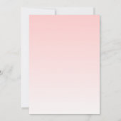 De uitnodiging voor de verjaardag van het meisje e (Achterkant)