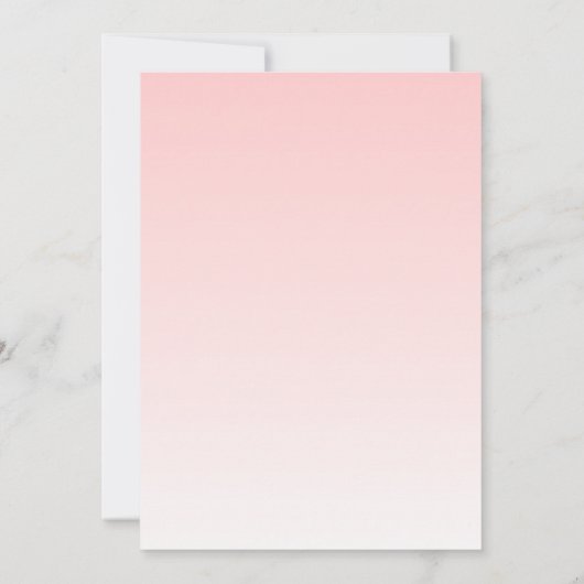 De uitnodiging voor de verjaardag van het meisje e (Achterkant)