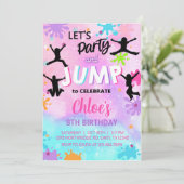 de uitnodiging voor de verjaardag van het meisje t (Staand voorkant)