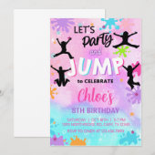 de uitnodiging voor de verjaardag van het meisje t (Voorkant / Achterkant)