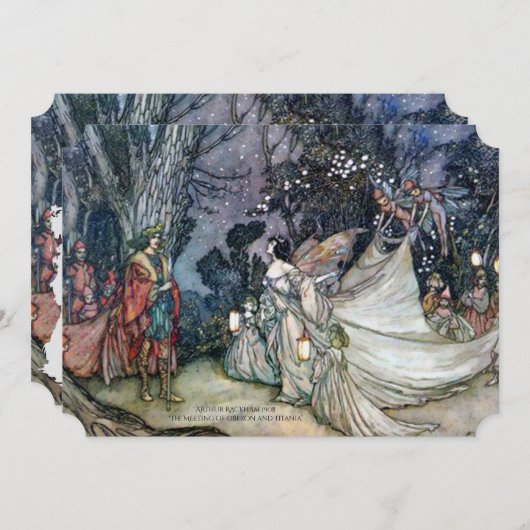 De uitnodiging voor een droomweddenschap in de nac (Voorkant / Achterkant)