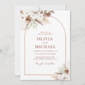 de uitnodiging voor een moderne aartsterracotta br (Voorkant)