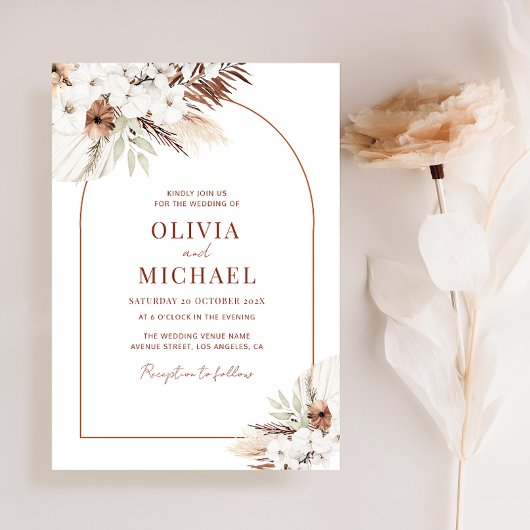 de uitnodiging voor een moderne aartsterracotta br