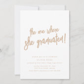 De Uitnodiging voor het Afstudeerfeestje (Voorkant)