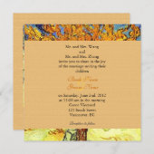 De uitnodiging voor het bruiloft van de Mulberry T (Voorkant / Achterkant)