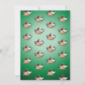 De uitnodiging voor het Flying Christmas Pig Party (Achterkant)