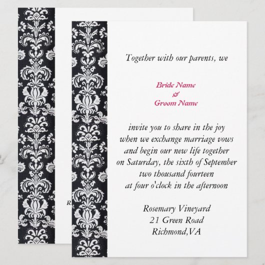 de uitnodiging voor het hele seizoen (Voorkant / Achterkant)