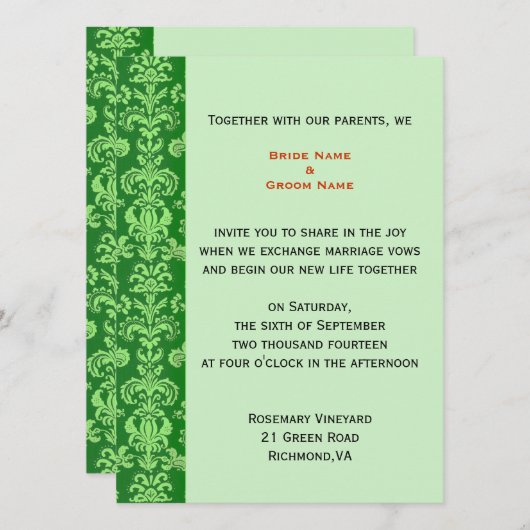 de uitnodiging voor het hele seizoen (Voorkant / Achterkant)