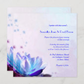 De uitnodiging voor het huwelijk van Blue Water Li (Voorkant / Achterkant)