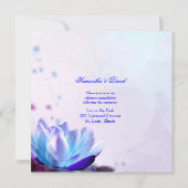 De uitnodiging voor het huwelijk van Blue Water Li (Achterkant)