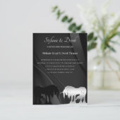 De uitnodiging voor het huwelijk van de Mystical U (Staand voorkant)